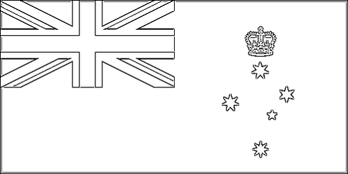 Contorno da bandeira de Vitória para colorir