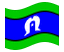 Ilhas do Estreito de Torres-Bandeira ondulante
