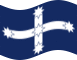 Eureka Stockade-Bandeira ondulante estática