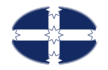 Eureka Stockade-Bandeira em vinheta oval