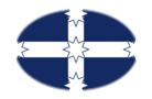 Eureka Stockade-Bandeira em vinheta oval