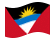 Antígua e Barbuda-Bandeira ondulante