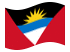 Antígua e Barbuda-Bandeira ondulante