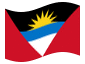 Bandeira animada Antígua e Barbuda