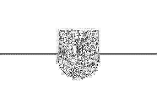 Contorno da bandeira de Burgenland (bandeira de serviço) para colorir