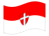 Viena (bandeira de serviço)-Bandeira ondulante