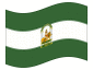Bandeira animada Andaluzia