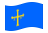Astúrias-Bandeira ondulante