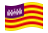 Ilhas Baleares-Bandeira ondulante