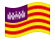 Ilhas Baleares-Bandeira ondulante