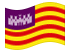 Ilhas Baleares-Bandeira ondulante
