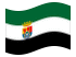 Extremadura-Bandeira ondulante