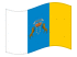 Ilhas Canárias-Bandeira ondulante