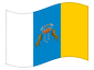 Bandeira animada Ilhas Canárias