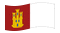 Castela-La Mancha-Bandeira ondulante