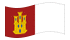 Castela-La Mancha-Bandeira ondulante