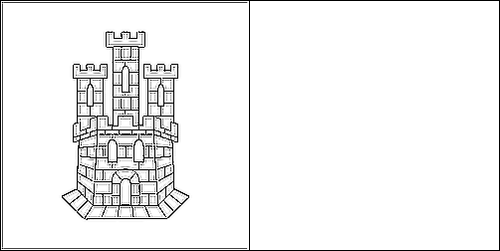 Contorno da bandeira de Castela-La Mancha para colorir