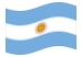 Argentina-Bandeira ondulante