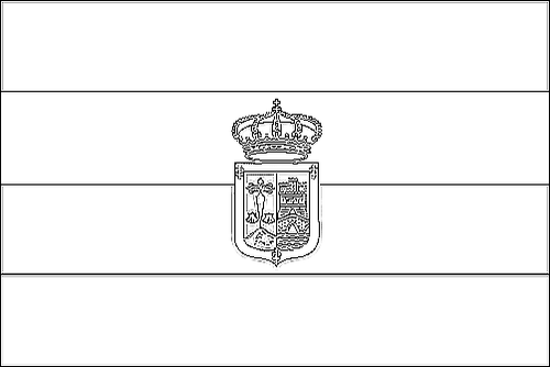 Contorno da bandeira de La Rioja para colorir