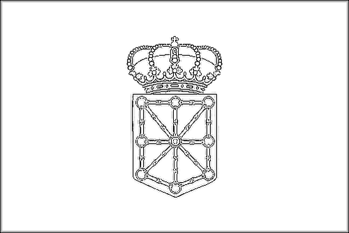 Contorno da bandeira de Navarra para colorir