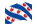 Frísia (Fryslân)-Bandeira ondulante
