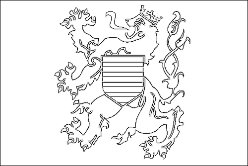 Contorno da bandeira de Limburgo para colorir
