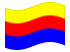 Holanda do Norte (Noord-Holland)-Bandeira ondulante
