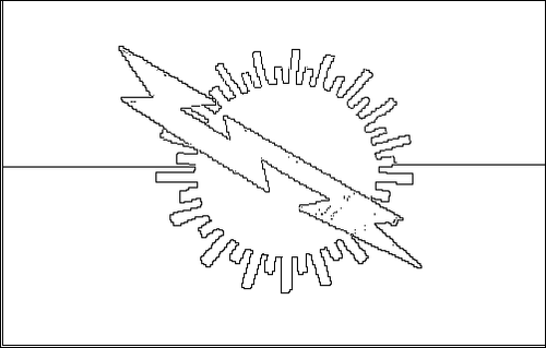 Contorno da bandeira de Zulia para colorir