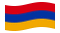 Arménia-Bandeira ondulante