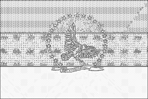 Contorno da bandeira de Falcón para colorir