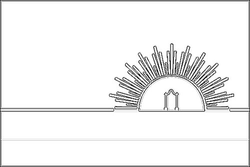 Contorno da bandeira de Carabobo para colorir