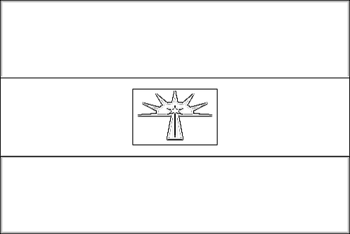 Contorno da bandeira de Barinas para colorir