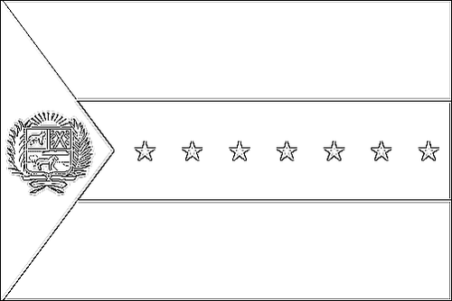 Contorno da bandeira de Apure para colorir