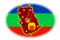 Amazonas-Bandeira em vinheta oval