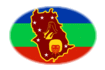 Amazonas-Bandeira em vinheta oval
