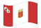 La Gomera-Bandeira ondulante