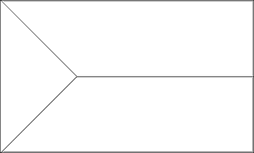 Contorno da bandeira de El Hierro para colorir