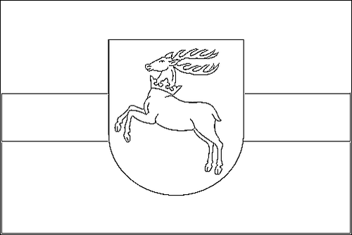 Contorno da bandeira de Lublin (Lubelskie) para colorir