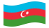 Azerbaijão-Bandeira ondulante