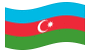 Azerbaijão-Bandeira ondulante