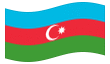 Bandeira animada Azerbaijão