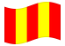 Lodz (Lódzkie)-Bandeira ondulante