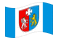 Cárpatos (Podkarpackie)-Bandeira ondulante