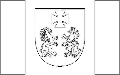 Contorno da bandeira de Cárpatos (Podkarpackie) para colorir