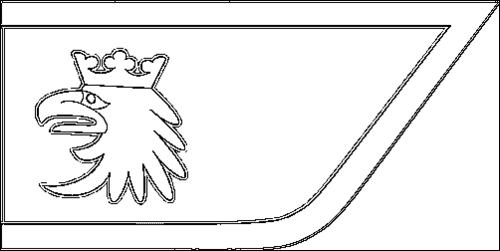 Contorno da bandeira de Warminsko-Mazurskie (Warminsko-Mazurskie) para colorir
