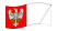 Wielkopolska (Grande Polónia)-Bandeira ondulante