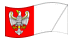 Wielkopolska (Grande Polónia)-Bandeira ondulante