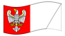 Wielkopolska (Grande Polónia)-Bandeira ondulante