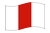 Pomerânia Ocidental (Zachodniopomorskie)-Bandeira ondulante