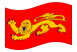 Aquitânia (Aquitaine)-Bandeira ondulante